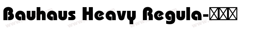 Bauhaus Heavy Regula字体转换